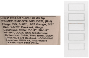 Bayer Built A5 5 panel Right Hinge