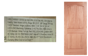 Bayer Built Pre Hung B2 2 Panel Right Hinge