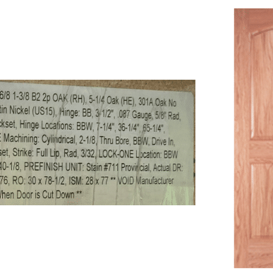 Bayer Built Pre Hung B2 2 Panel Right Hinge