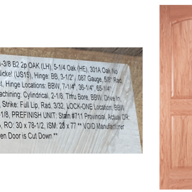 Bayer Built Pre Hung B2 2 Panel Left Hinge