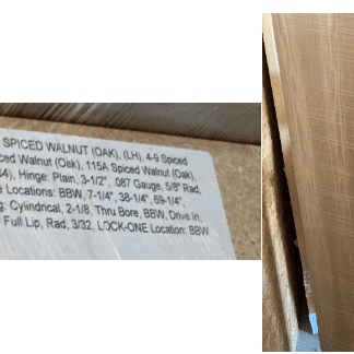 Bayer Built Pre Hung Flush Panel Left Hinge