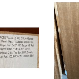 Bayer Built Pre Hung Flush Panel Left Hinge