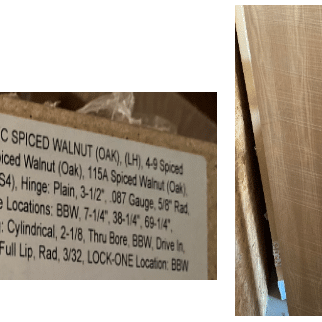 Bayer Built Pre Hung Flush Panel Left Hinge