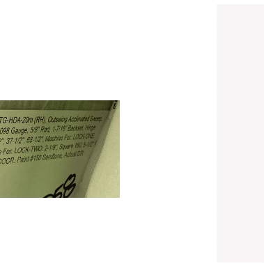 Bayer Built Right Hinge - Outswing 3/0 x 6/8