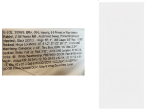 Bayer Built BMA Right Hinge - Inswing