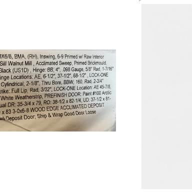 Bayer Built BMA Right Hinge - Inswing