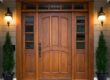 A wooden door